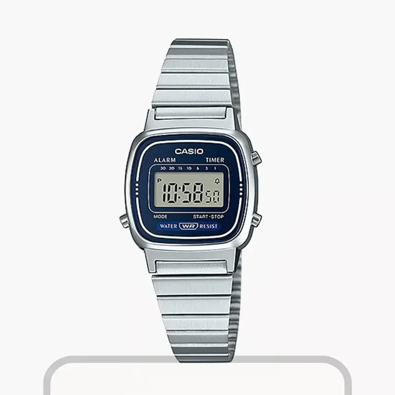 Casio Vintage Retro Countdown Ladies Watch- LA670WA-2DF